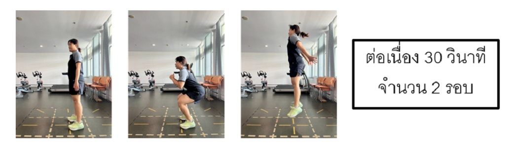 รูปที่ 22 ยืนย่อขากระโดด